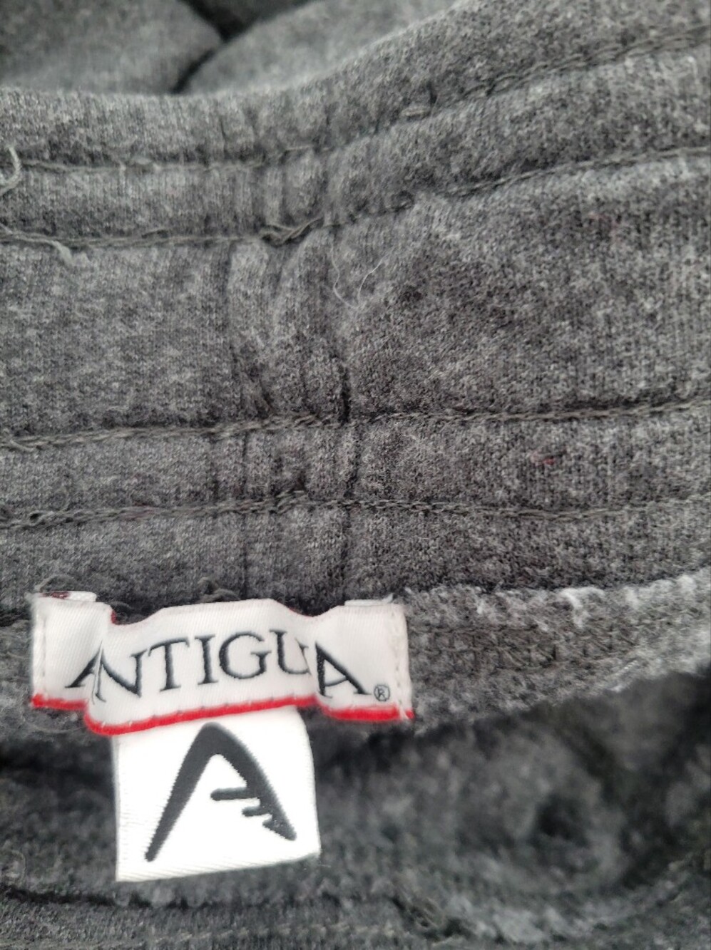 Antigua Wide Leg Drawstring Lounge Pants in Charcoal Wisconsin Size S New - Picture 8 of 8